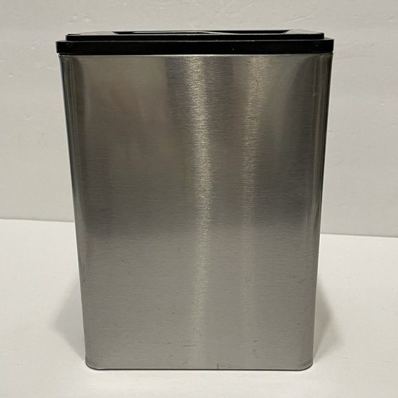 VTG Kromex lidded flour canister mid century modern usa rectangle Chrome Metal - Picture 4 of 12